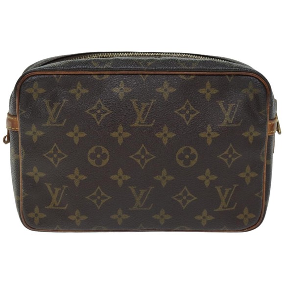 LOUIS VUITTON Monogram Compiegne 23 Clutch Bag M51847 LV Auth 74580 - Picture 2 of 16